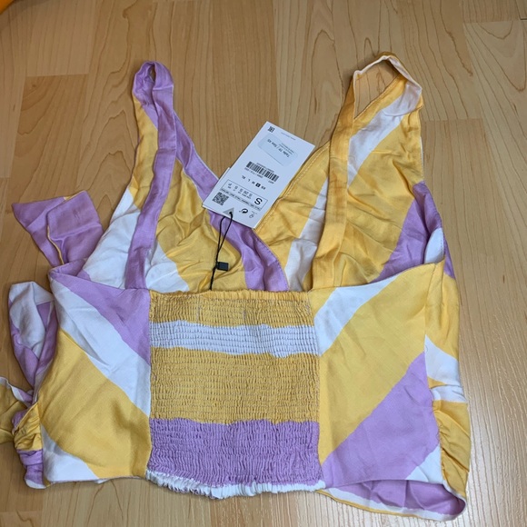 Zara - striped flowy top - Picture 5 of 7